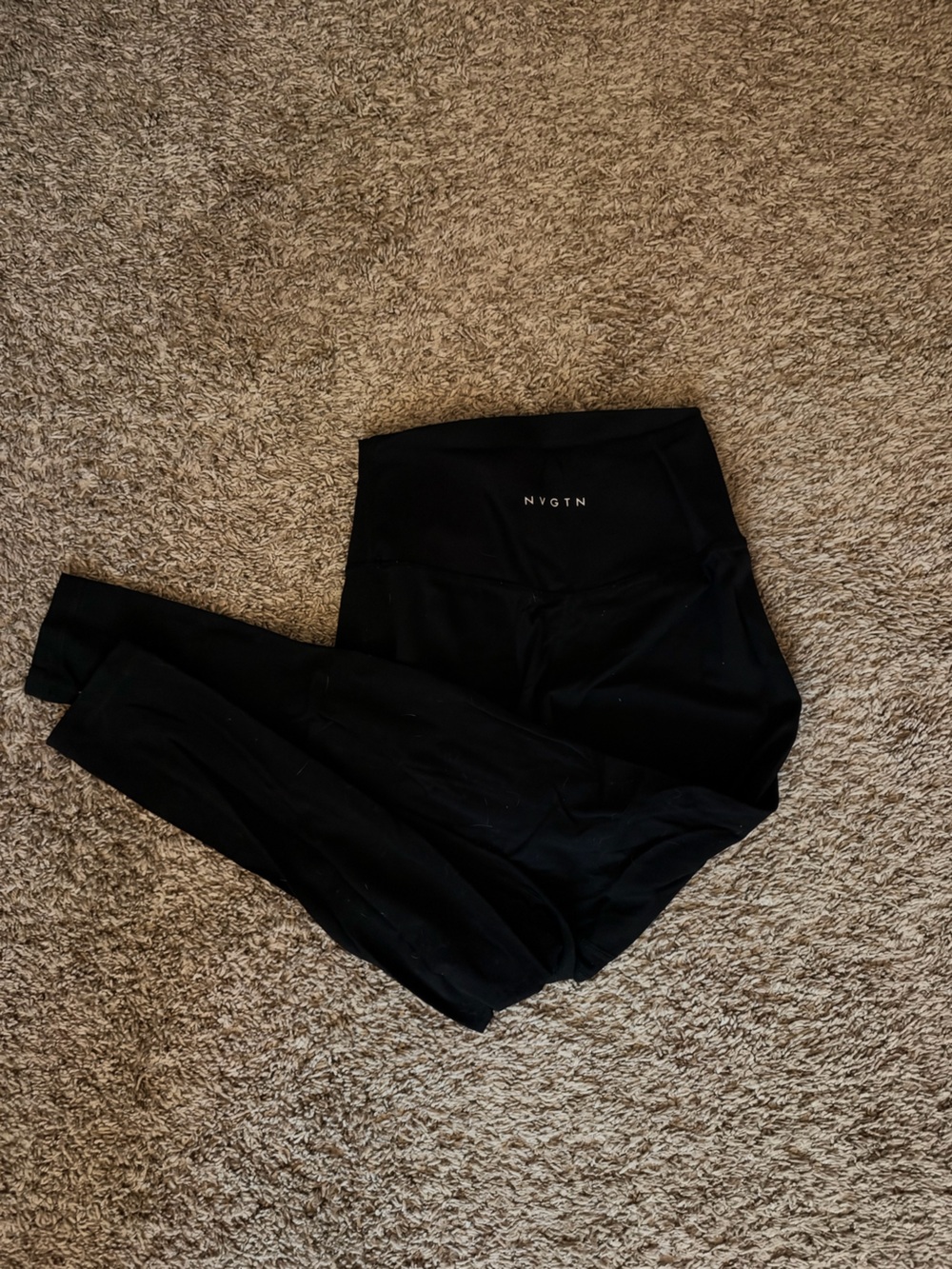 NVGTN Black High-Rise Performance Leggings